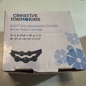 Creative Memories Dotted Banner Chain Border Maker Cartridge BMC NIB